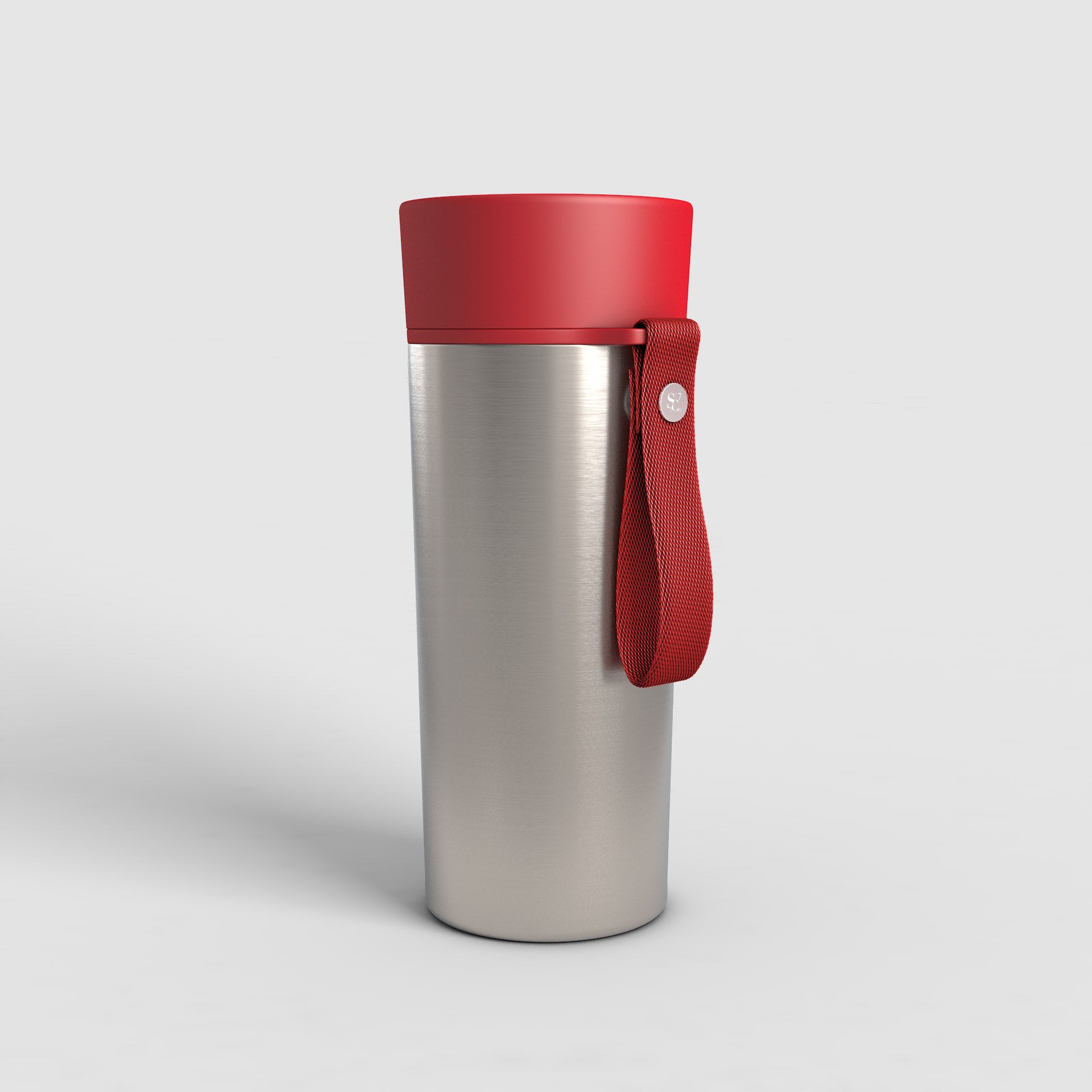 KONA hochwertiger Edelstahl-Thermobecher auslaufsicher Maranello-Rot