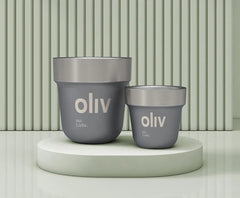 Edelstahl Trinkbecher - TAZZA 100 Daytona-Grau