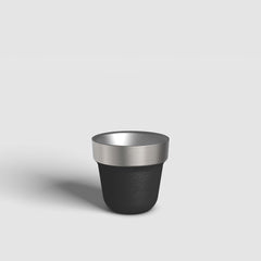 TAZZA 100ml Edelstahl-Trinkbecher Vulkan-Schwarz