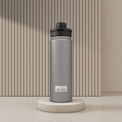 Edelstahl Sport-Trinkflasche - HYPRO Daytona-Grau