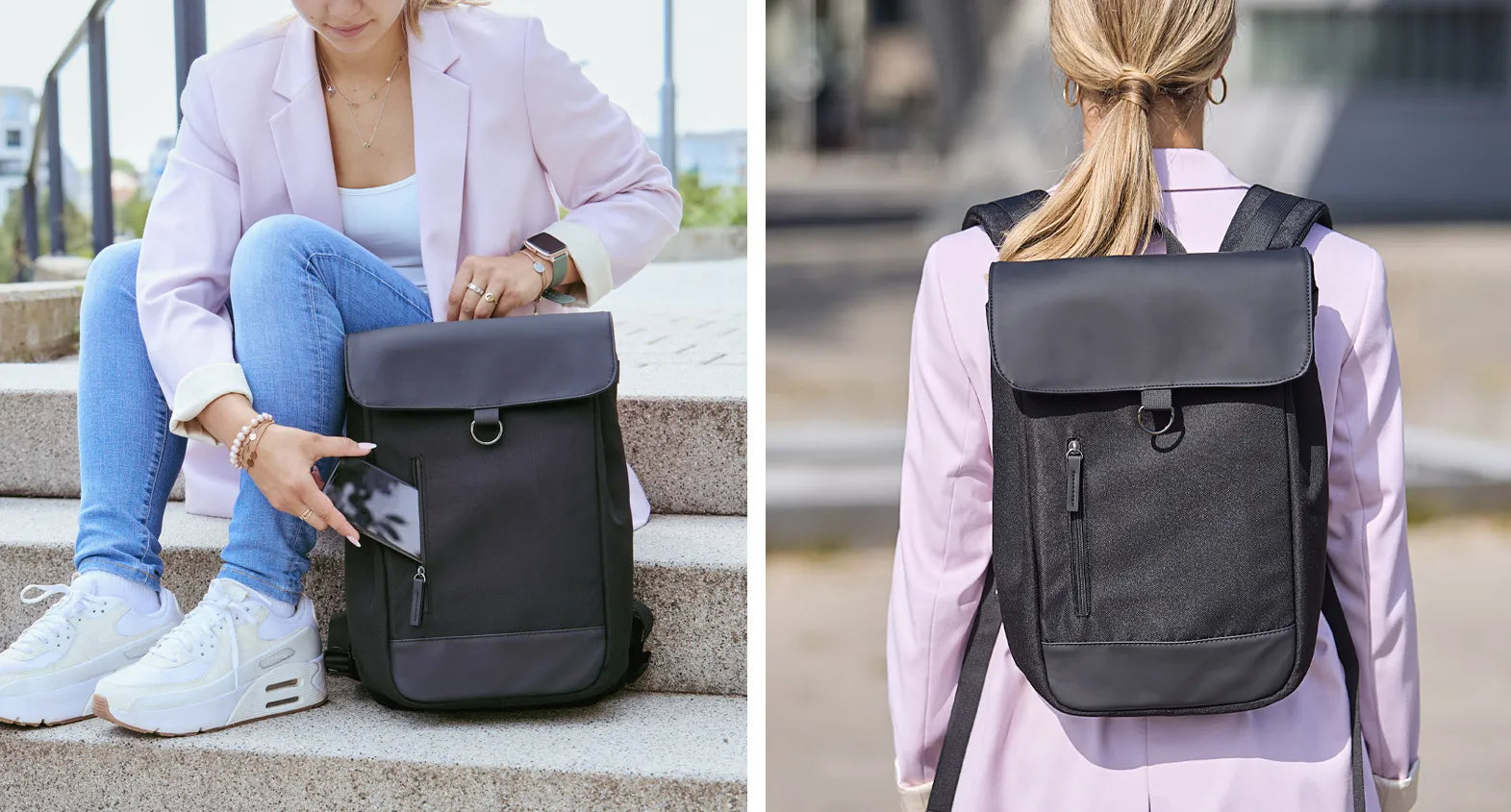 Office Rucksack im Einsatz 